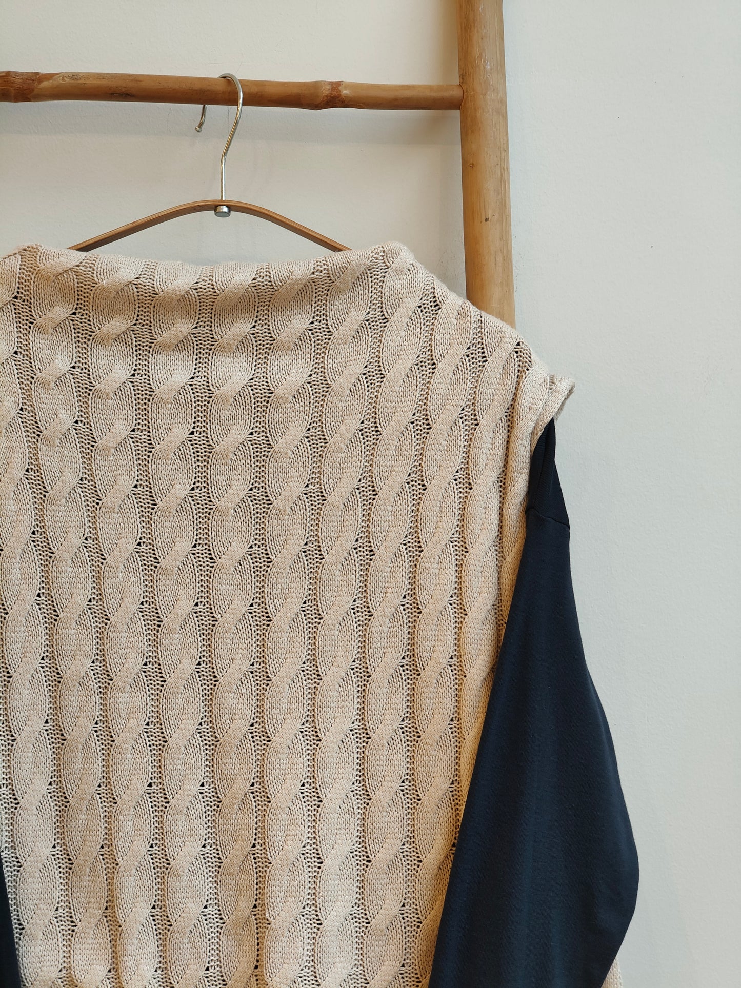 אפודת סריג כותנה חיטה