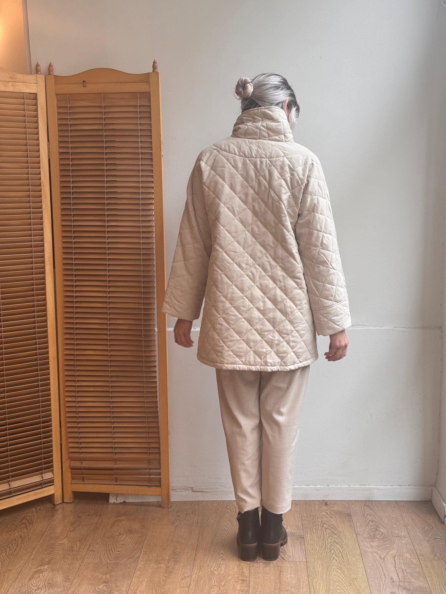 מעיל גריסון קווילט שמנת