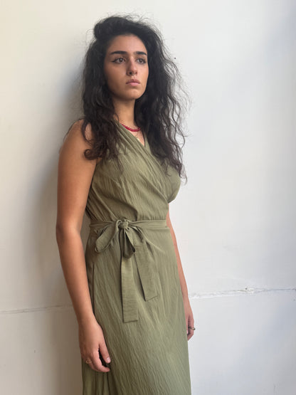 שמלת מעטפת smokey olive