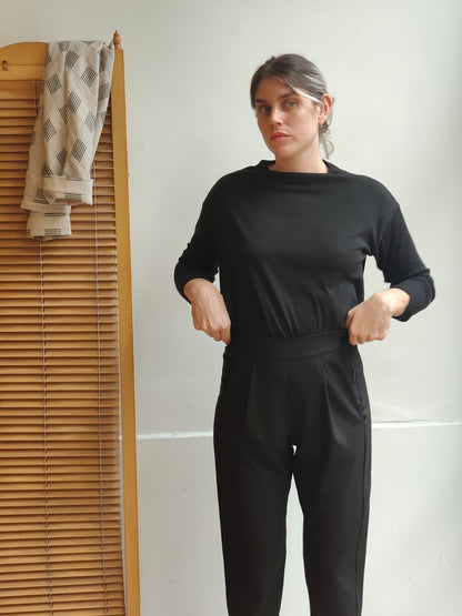 מכנסי טוליפ שחורים