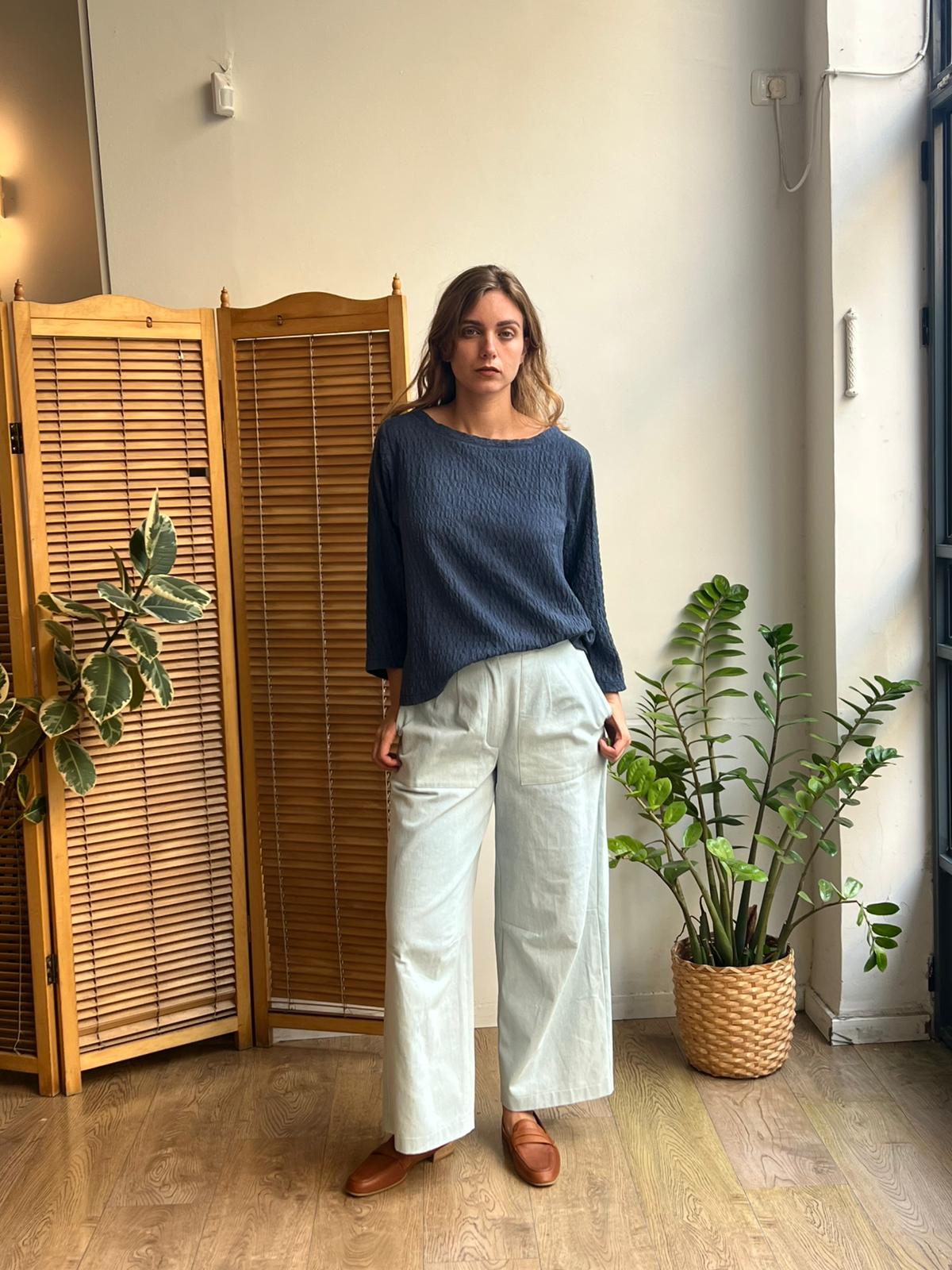 חולצת ניקו כחול