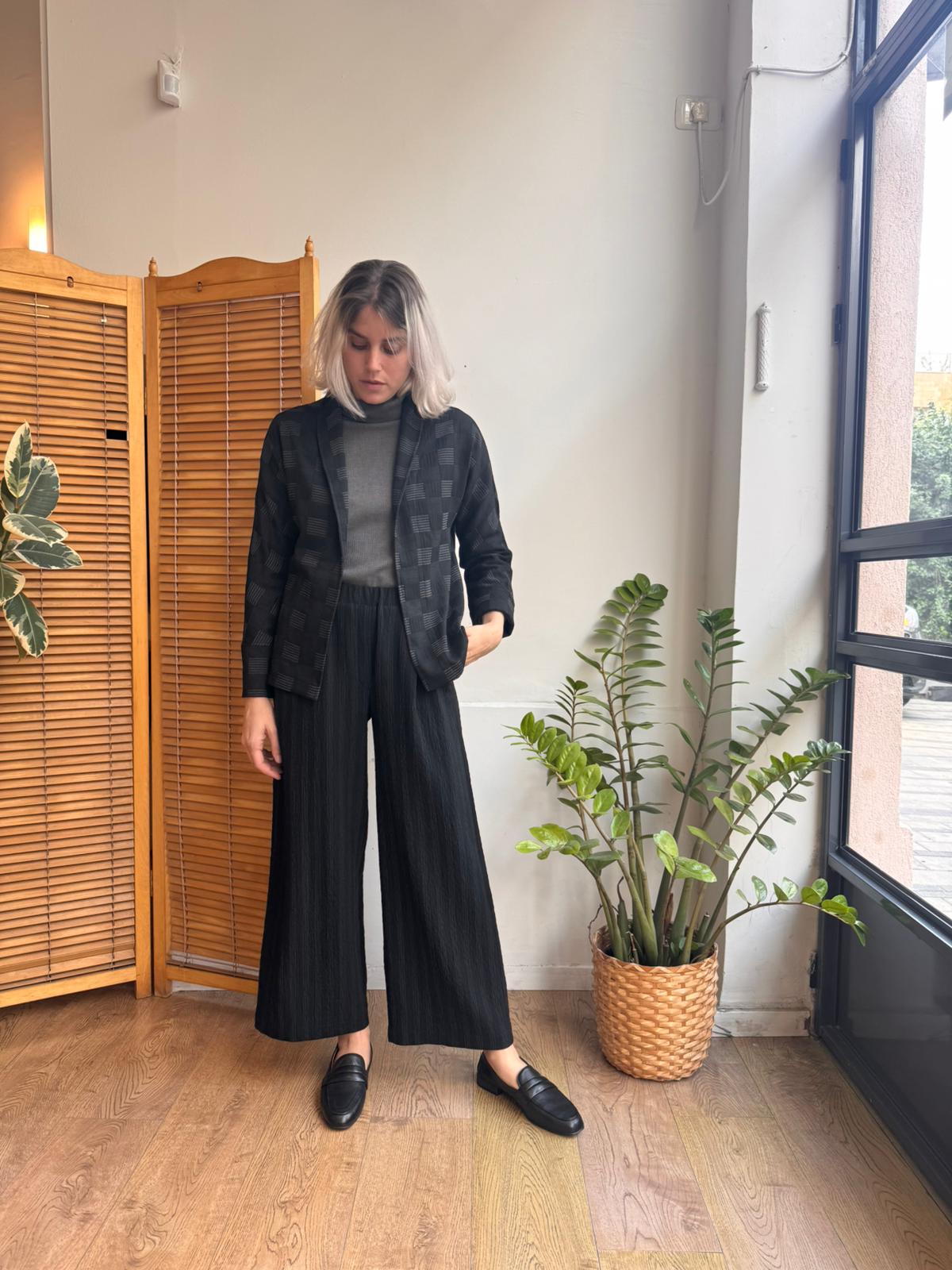 מיני קימונו שחור קוביות