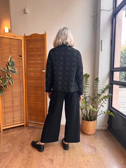 מיני קימונו שחור קוביות