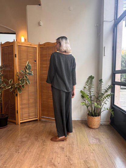 חולצת ניקו אפור