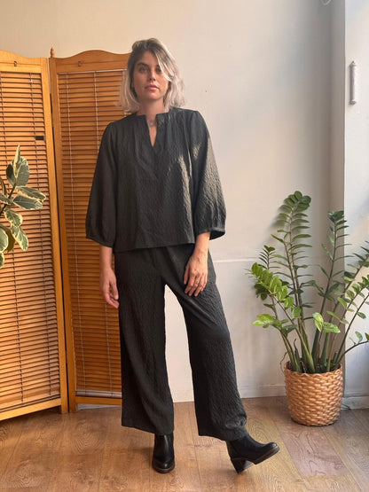 חולצת פאף אפור