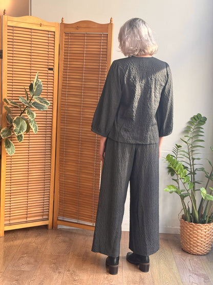 חולצת פאף אפור