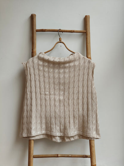 אפודת סריג כותנה חיטה