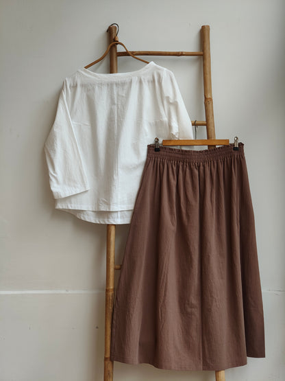 חולצת ניקו כותנה לבן