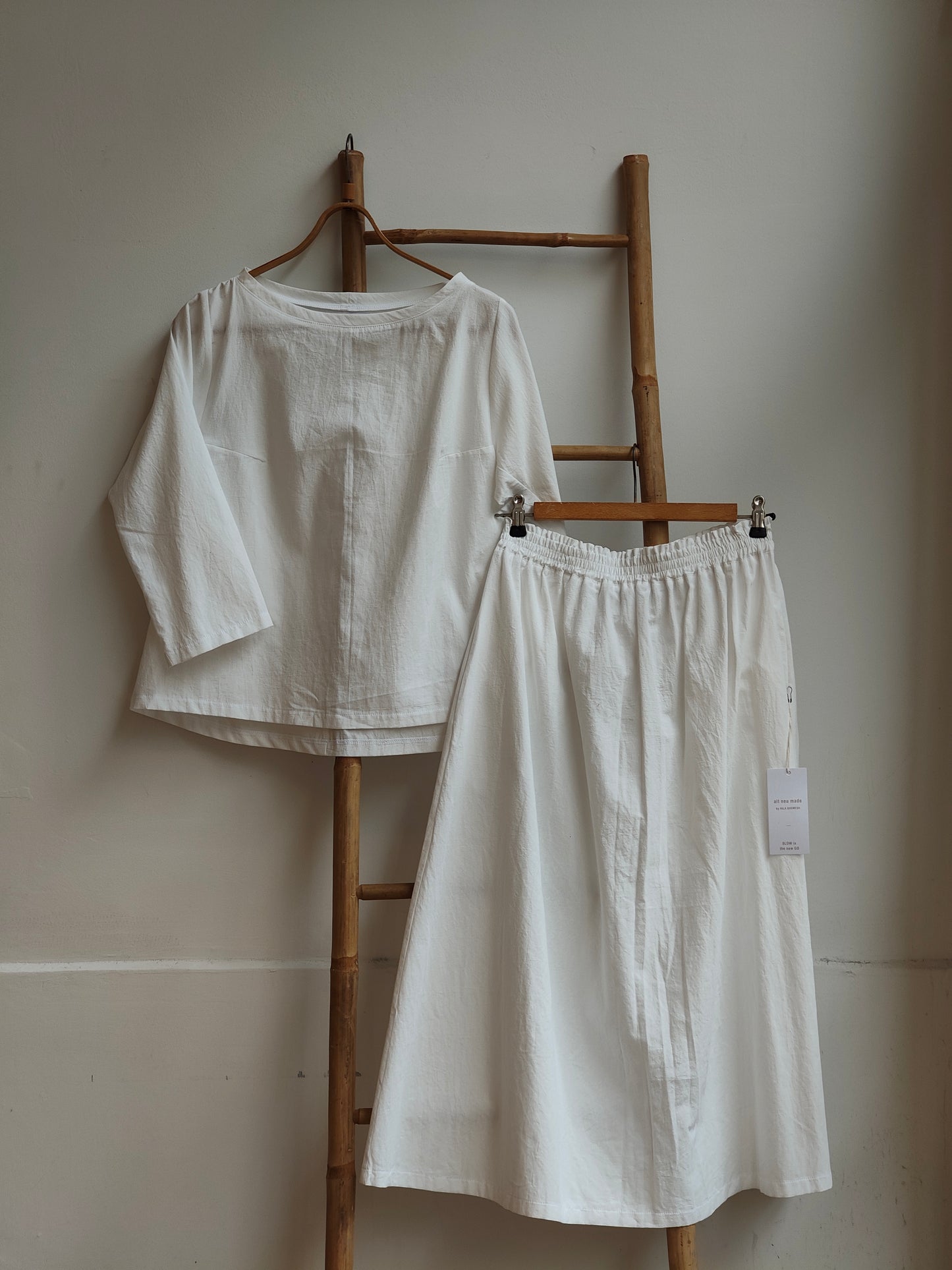 חולצת ניקו כותנה לבן