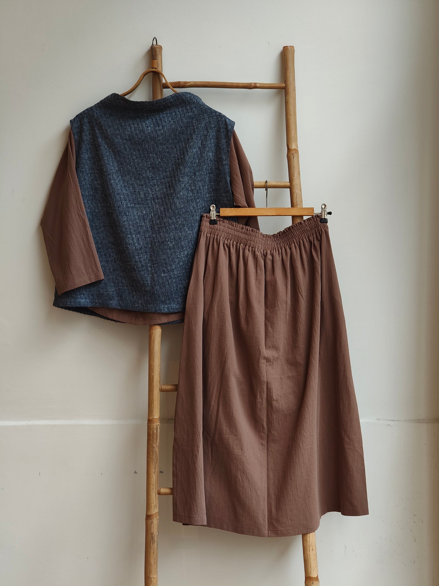 חולצת ניקו כותנה חום