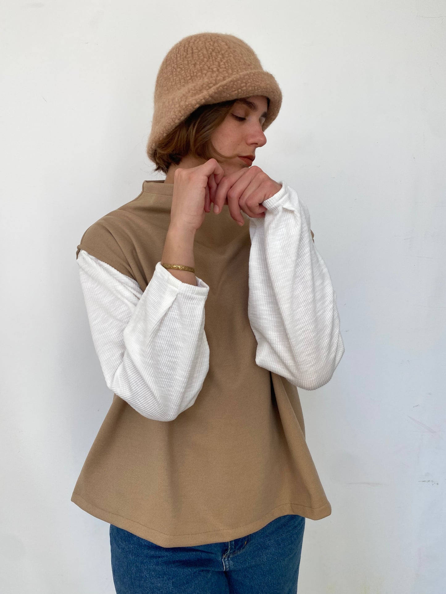 אפודת בלייר חומה